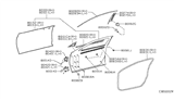 Diagram for 2019 Infiniti QX30 Door Moldings - 80282-5DA0A