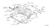 Diagram for Infiniti QX30 Control Arm Bolt - N5031-5DA2C