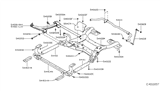 Diagram for Infiniti QX30 Front Cross-Member - 54401-5DA0A