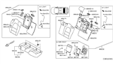 Diagram for 2019 Infiniti QX30 Armrest - 88700-5DB0H