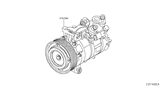 Diagram for 2017 Infiniti QX30 A/C Compressor - 92600-5DB0A