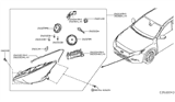 Diagram for Infiniti QX30 Headlight - 26010-5DC5C