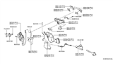 Diagram for 2019 Infiniti QX30 Door Latch Assembly - 80500-5DC0A