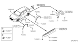 Diagram for Infiniti QX30 Body Mount Hole Plug - 74849-JD00B