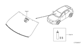 Diagram for Infiniti Windshield - 72700-5DF0B