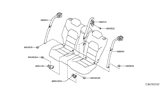 Diagram for Infiniti QX30 Seat Belt - 88843-5DC0A