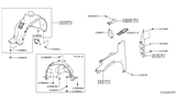 Diagram for Infiniti QX30 Wheelhouse - 63842-5DA0A