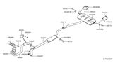 Diagram for Infiniti Exhaust Hanger - 20741-5DA1A