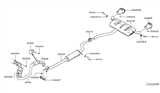 Diagram for 2017 Infiniti QX30 Catalytic Converter Gasket - 20692-5DD0A