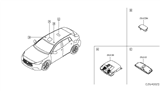 Diagram for 2019 Infiniti QX30 Dome Light - 26450-5DA0A