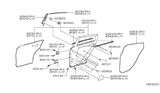 Diagram for 2017 Infiniti QX30 Door Seal - 82830-5DA0A