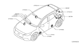 Diagram for Infiniti QX30 Car Speakers - 281E1-5DA1A