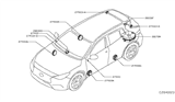 Diagram for 2017 Infiniti QX30 Car Speakers - 281E1-5DA1A