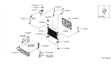 Diagram for 2017 Infiniti QX30 Radiator Support - 21545-5DA0A