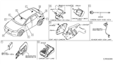 Diagram for 2018 Infiniti QX30 Parking Assist Distance Sensor - 284K0-5DA0C