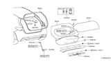 Diagram for Infiniti Body Door Lift Support - 90450-5DA0A