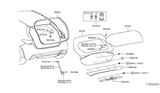 Diagram for Infiniti QX30 Body Door Lift Support - 90451-5DA0A