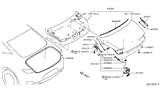 Diagram for Infiniti Q60 Tailgate Lift Support - 84430-5CA0A