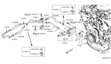 Diagram for 2021 Infiniti Q60 Oil Cooler Hose - 21356-5CE2A