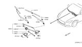 Diagram for Infiniti Q60 Windshield Wiper - 28890-5CH1A