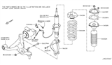 Diagram for Infiniti M35h Coil Spring Insulator - 54034-1CA0B