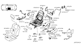 Diagram for 2018 Infiniti Q60 Seat Cover - 87670-5CB3E