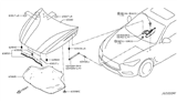 Diagram for 2017 Infiniti Q60 Lift Support - 65470-5CA0A