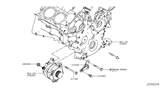 Diagram for Infiniti Q50 Alternator Bracket - 11715-5CA0A