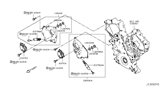 Diagram for Infiniti Q60 Timing Cover - 13040-5CA0B