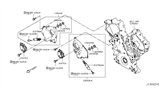 Diagram for 2017 Infiniti Q60 Timing Cover - 13040-5CA0A