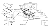 Diagram for Infiniti Q60 Sunroof - 91210-5CA1A