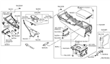 Diagram for 2019 Infiniti Q60 Center Console Base - 96910-5CA1B