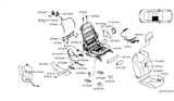 Diagram for 2017 Infiniti Q60 Seat Cushion - 87311-5CA1A