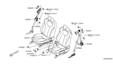 Diagram for Infiniti Q60 Seat Belt - 86885-5CA0A