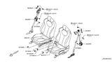 Diagram for 2018 Infiniti Q60 Seat Belt - 86885-5CA0A