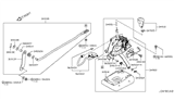 Diagram for Infiniti QX80 Shift Knob - 34910-9NF0A