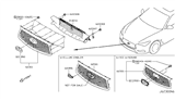 Diagram for Infiniti Grille - 62310-5CA0A