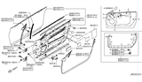 Diagram for Infiniti Q60 Door Hinge - 80401-JL00B