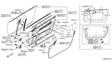 Diagram for 2021 Infiniti Q60 Door Moldings - 80821-5CA0A