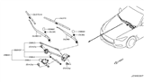 Diagram for 2019 Infiniti Q60 Wiper Arm - 28881-5CA0A