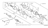 Diagram for Infiniti Axle Shaft - 39600-4GB0A