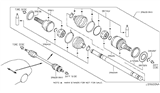 Diagram for Infiniti Q70 CV Joint - 39711-4GA0A