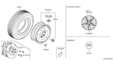 Diagram for Infiniti Spare Wheel - D0C00-5CA3B