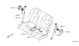 Diagram for 2019 Infiniti Q60 Seat Belt - 88845-5CA0A