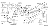 Diagram for 2019 Infiniti Q60 Fender - F3100-5CAAA