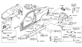 Diagram for Infiniti G25 Body Mount Hole Plug - 01658-00531