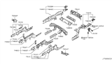 Diagram for 2014 Infiniti QX50 Rear Crossmember - 75610-1BA0A