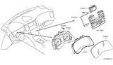 Diagram for 2015 Infiniti QX50 Speedometer - 24820-3WW1B