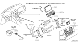 Diagram for Infiniti EX37 Climate Control Module - 28395-1BA2D