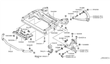 Diagram for Infiniti EX37 Control Arm - 54501-1BY1A